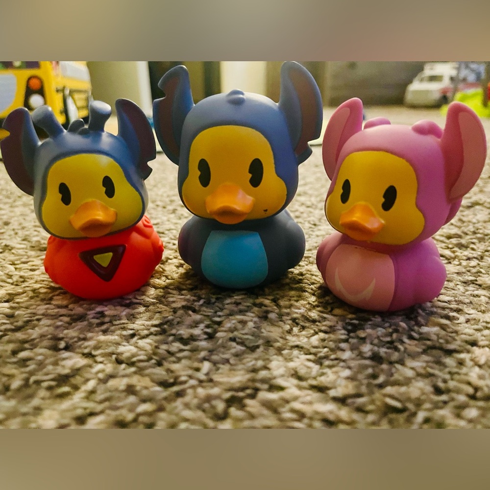 Disney rubber ducks Stitch & Angel NWOT